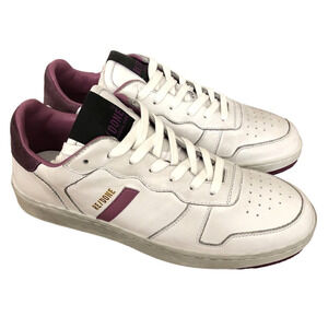 RE/DONE 80s Basketball Sneakers Leather Suede Low Top Shoes White Purple NWB 37